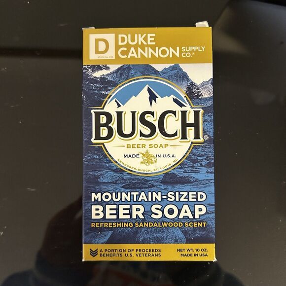 Duke Cannon Busch Beer Soap for Men Sandalwood Scent 10oz Bar - Picture 2 of 4